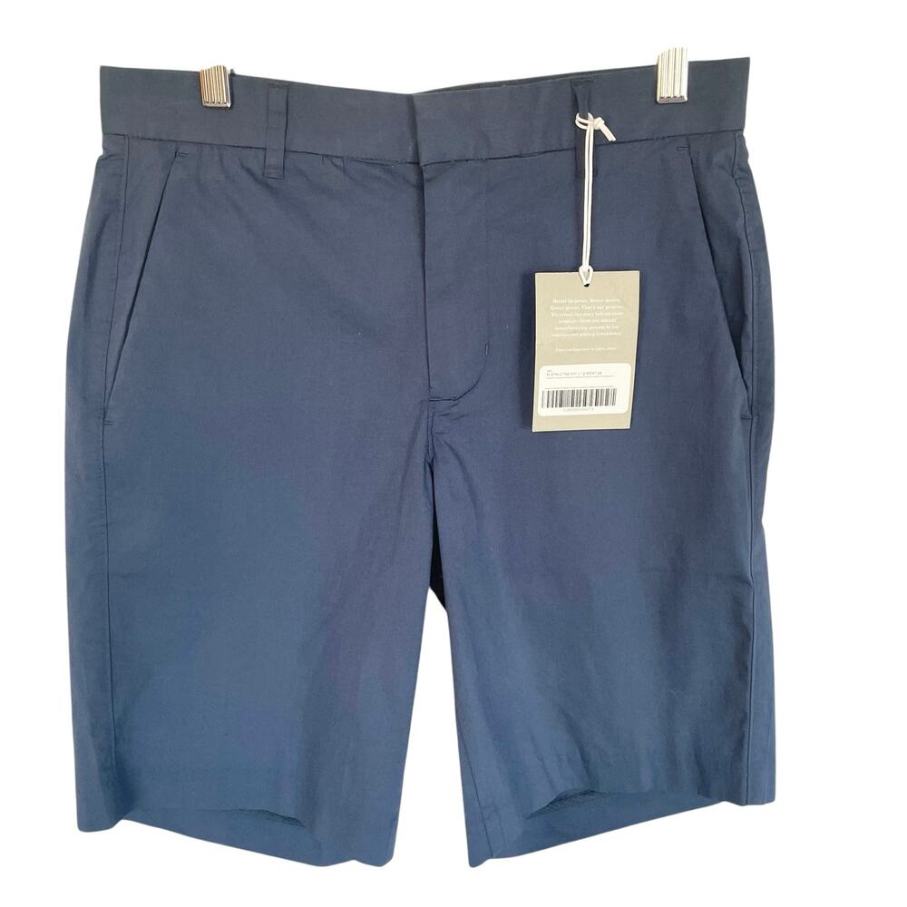 NEW Everlane The 9" Slim Fit Performance Chino Short Navy Mens Size 28 Pockets‎